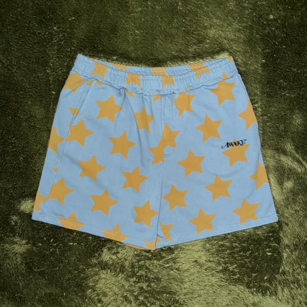 [XXL] AWAKE NY 어웨이크 뉴욕 스타 프린트 스웨트 쇼츠 반바지