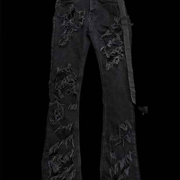 릭오웬스 슬래쉬 디트로이트컷 데님 33