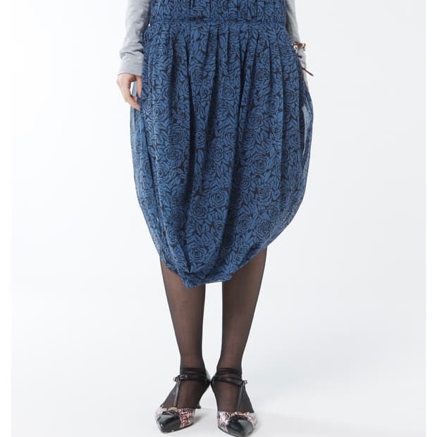 콜로신스 PUMPKIN SKIRT BLUE ROSE / 펌킨 스커트