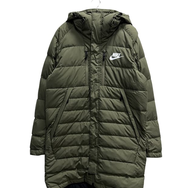 나이키 퓨추라 덕다운 롱 패딩 자켓 카키