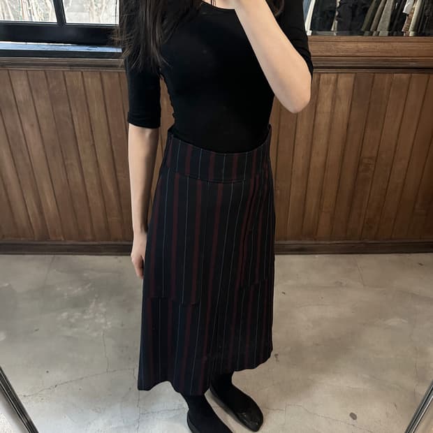 SEE BY CHLOE striped flare skirt