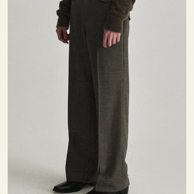 웨이비니스 Waist Flap Layered Slacks 1사이즈