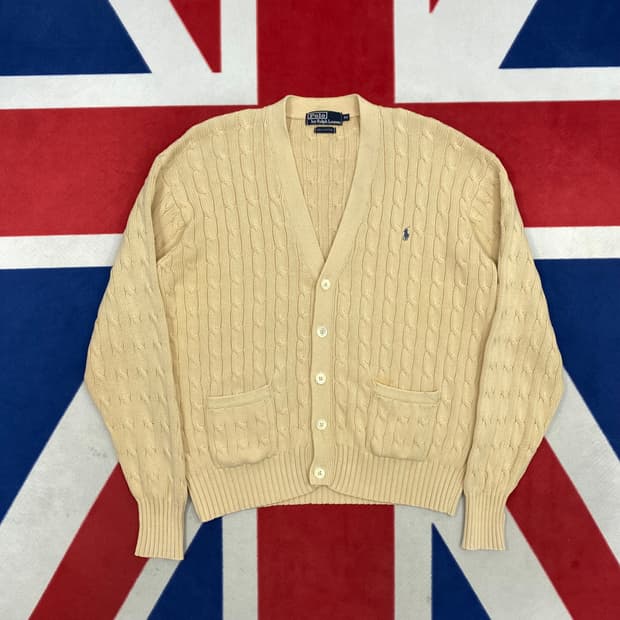 폴로 가디건 95 실측 L 