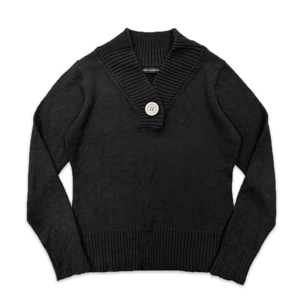 빈티지 LIGHT HEARTED 블랙 포인트 니트