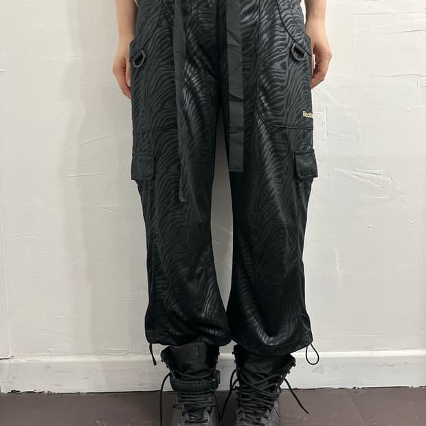 Reebok zebra capri pants 