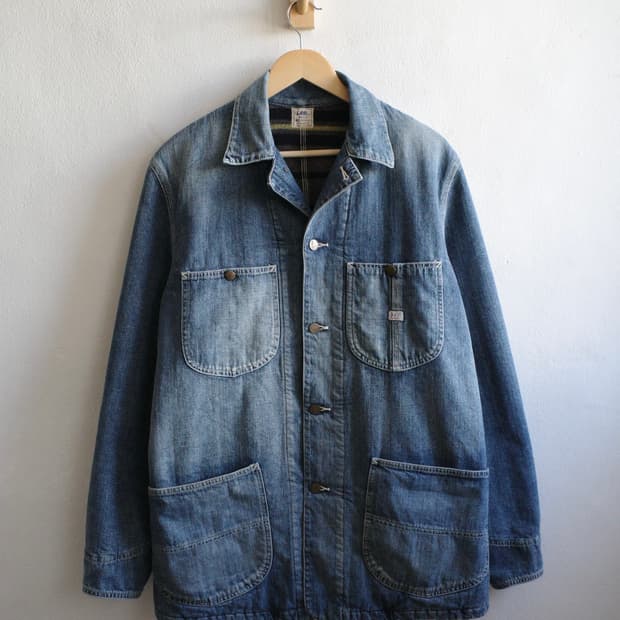 리 91-lj 데님 커버올 자켓