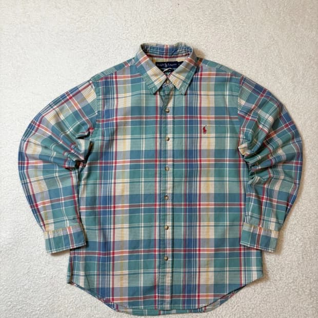 폴로 랄프로렌 00's 체크 남방 pn6168