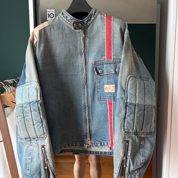 캐피탈 14oz 데님 토도테레노 모토크로스 재킷 리메이크 사이즈 3