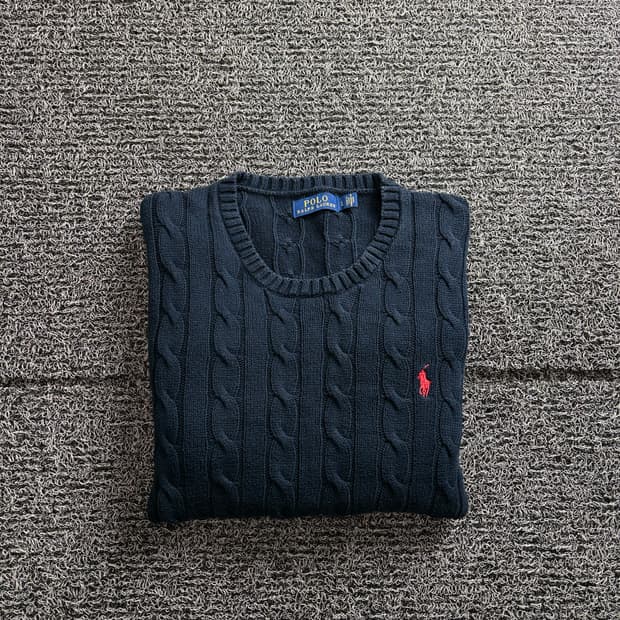 폴로 랄프로렌 신형 포니로고 꽈베기 니트 스웨터 3464
