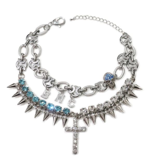 베이비메탈클럽 트윙클 스컬 목걸이