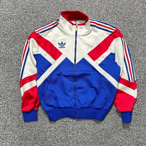 아디다스(ADIDAS)X데상트 배색 올드스쿨 져지