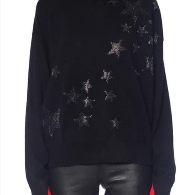 자딕앤볼테르 스타 패턴 캐시미어 니트 XS사이즈