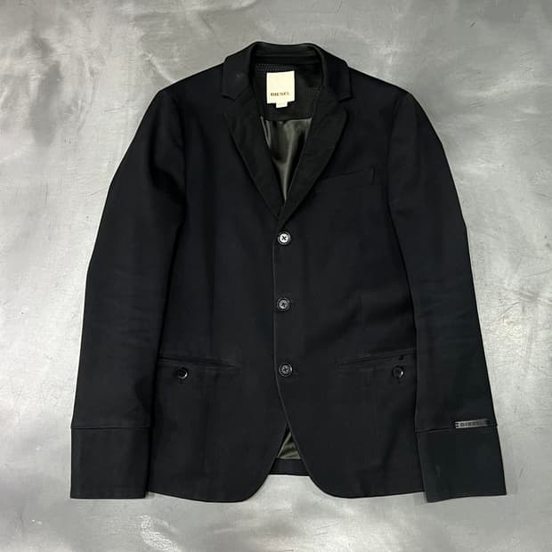  디젤 나일론 카라 블레이저 y14739