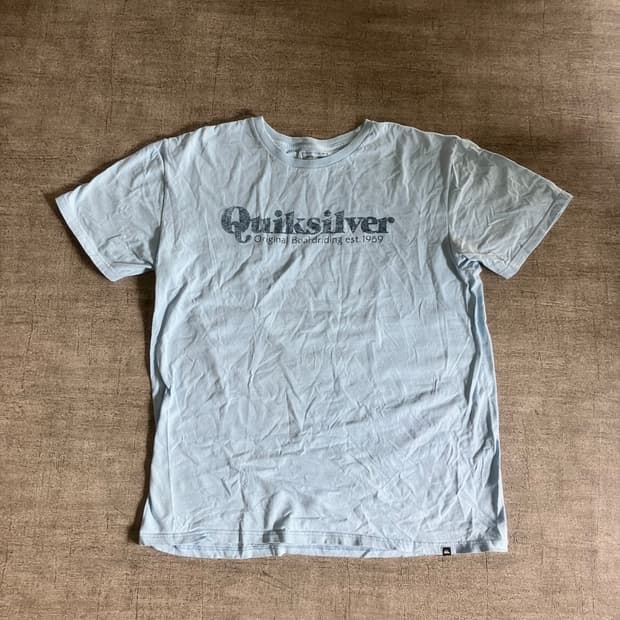 일본빈티지 Quiksilver 퀵실버 올드스쿨아메카지 반팔티셔츠