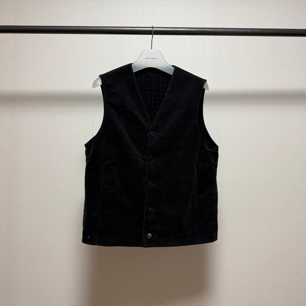 Herringbone Check Reversible Vest