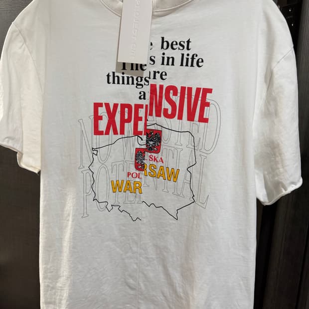 프로젝트 G/R 스플릿 티셔츠 화이트 3사이즈 (미착용)