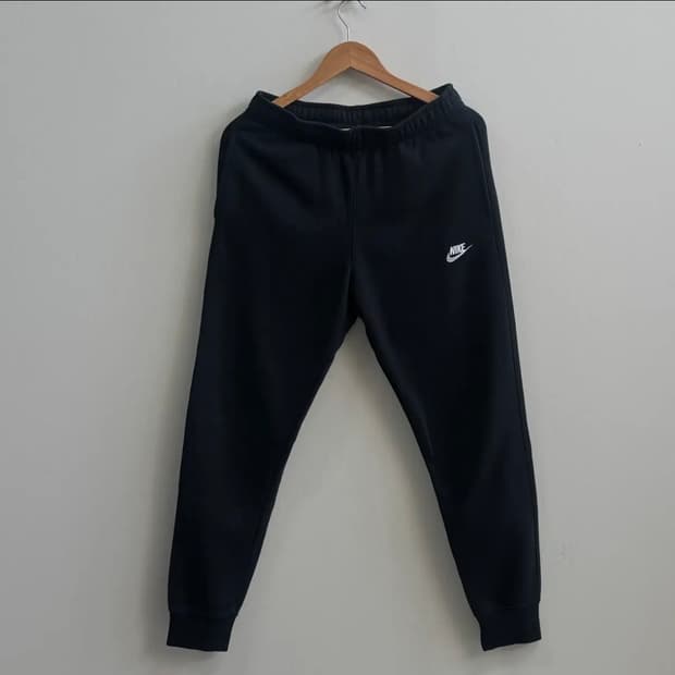 나이키 기모 블랙 트레이닝 기모 팬츠 S