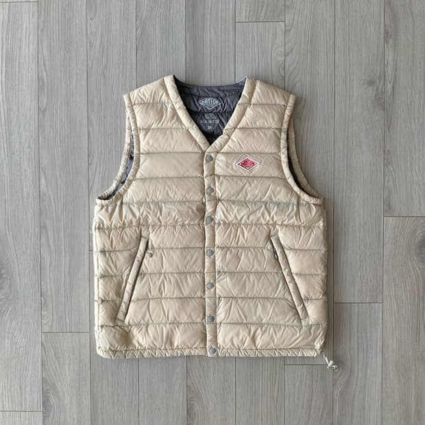 단톤 여성 라이트 옐로우 경량 다운 베스트 34