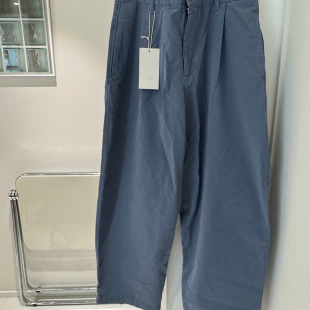 자라 와이드 팬츠 블루 새제품 EUR 40
