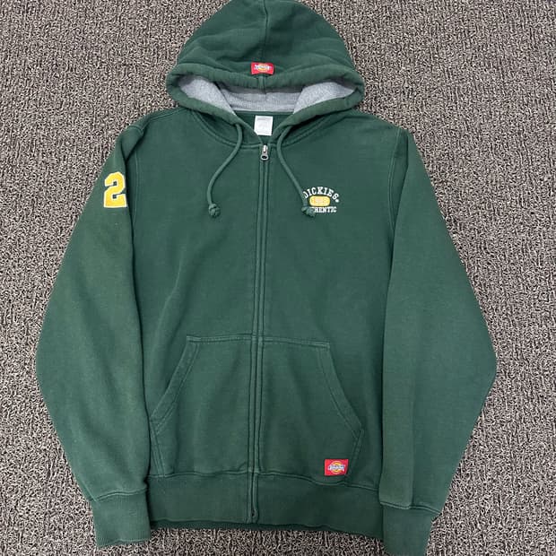 Dickies 디키즈 기모 후드집업 그린 95(M)