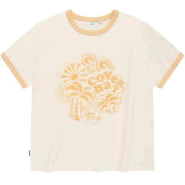 커버낫 우먼 클로버하트 링거티셔츠 반팔 M