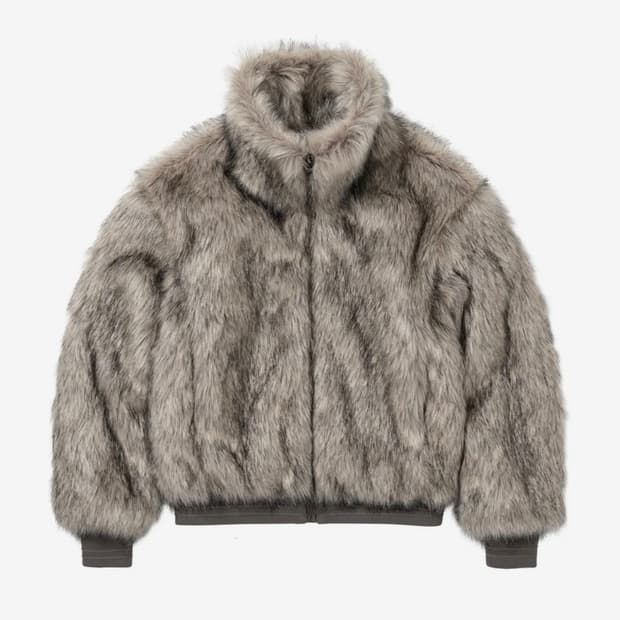 웰빙익스프레스 퍼자켓 그레이 S