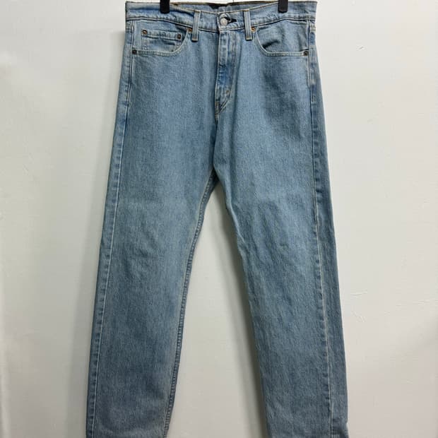 리바이스 505 연청 레귤러 스트레이트 데님 32/32
