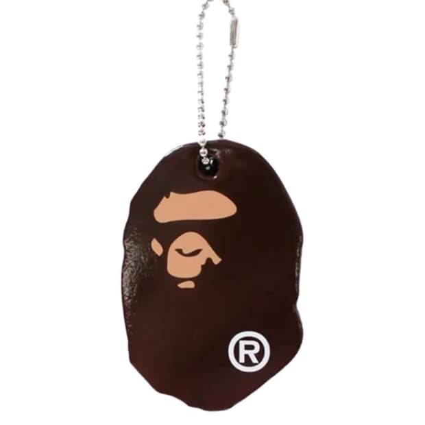 베이프 에이프 헤드 키체인 코인케이스 (신세틱 러버)