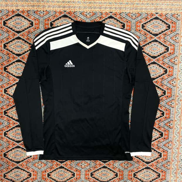 아디다스 삼각로고 블랙 져지 티셔츠 남성95