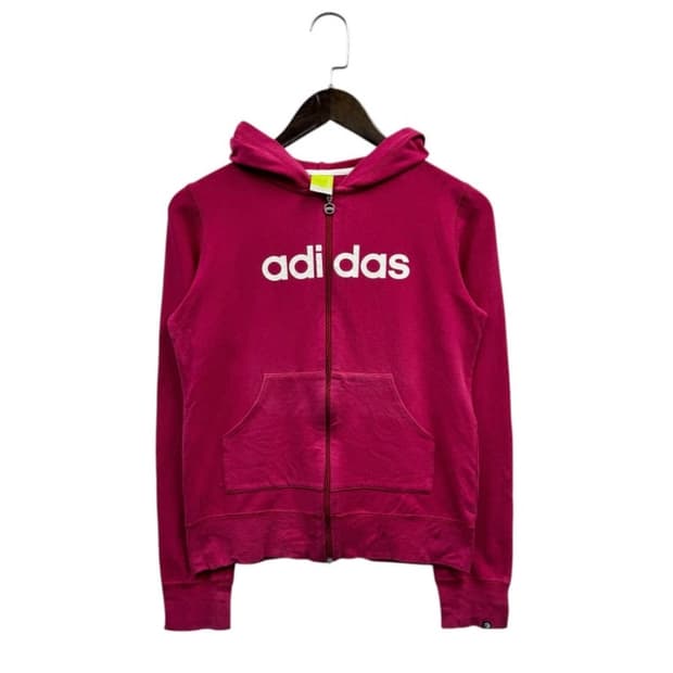 아디다스 후드집업 마젠타