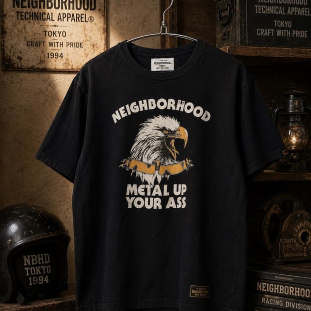 네이버후드 METAL UP YOUR ASS 티셔츠