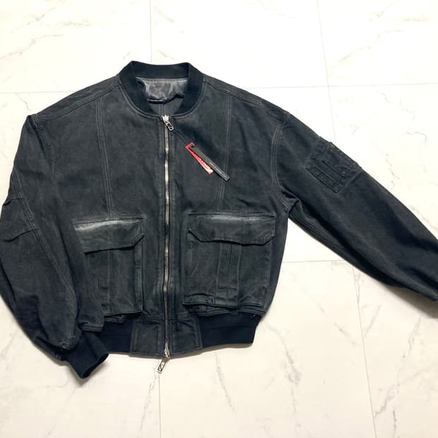 (새상품)DNSR 디앤써 루나 다잉 Ma-1 데님 자켓 105-110