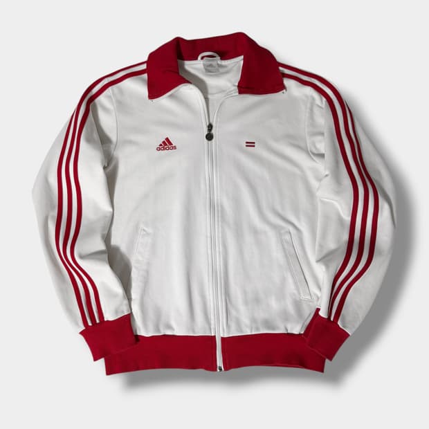 아디다스 루즈핏 코르도바 유로2008 흰 빨 트랙 져지