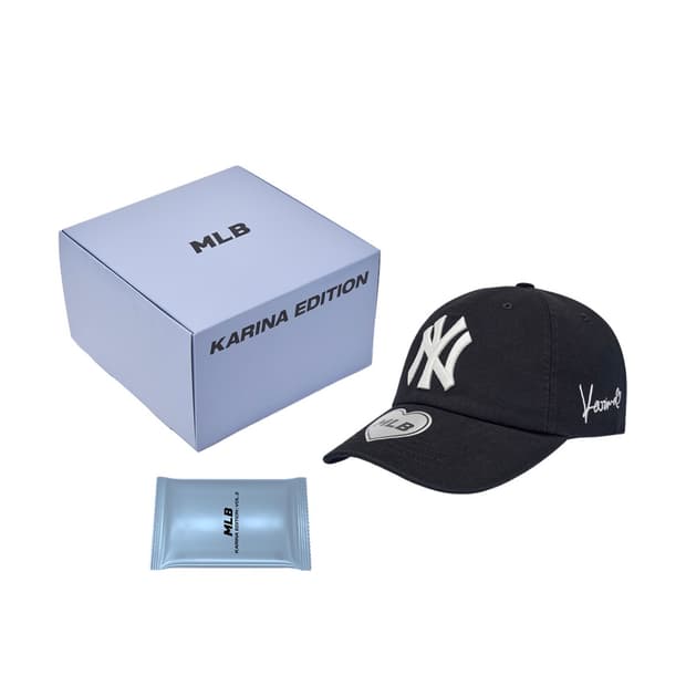 MLB x 카리나 시그니처 언스트럭쳐 볼캡 블랙