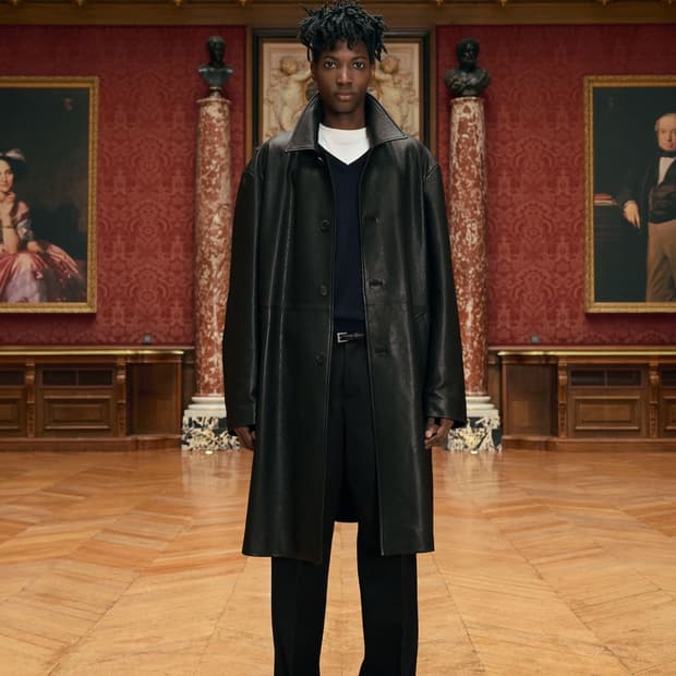 stu 램스킨 레더 코트