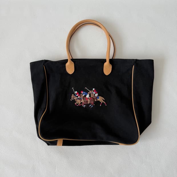 랄프로렌(RALPH LAUREN) 캔버스 토트백