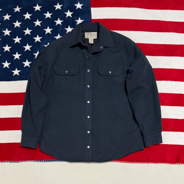 𝐋.𝐋 𝐁𝐞𝐚𝐧 퀄팅안감 셔츠형자켓 엘엘빈 vintage