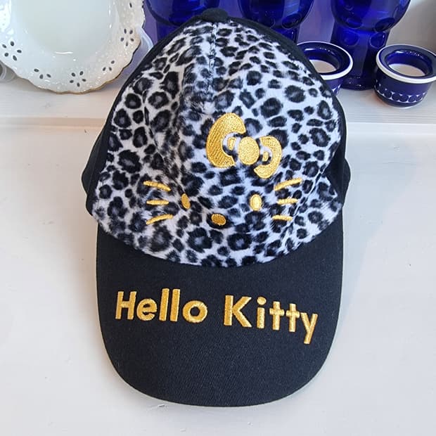 산리오 헬로키티(헬로키티) 레오파드 볼캡 모자