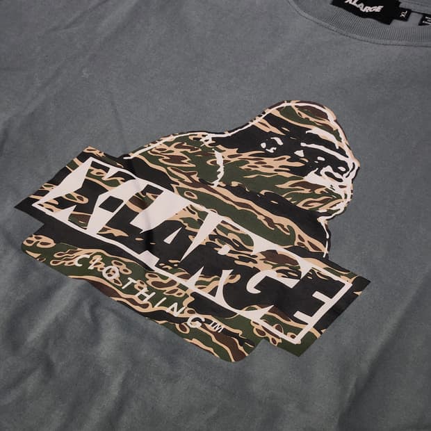 X-LARGE 카모패턴 로고 반팔 XL