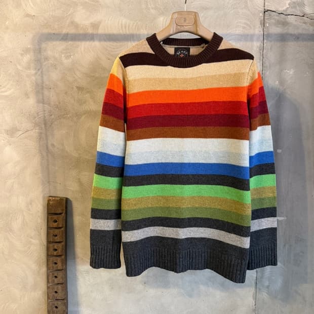 빔즈플러스 셔틀랜드울 니트 100