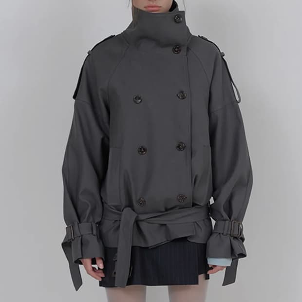 asura 아수라 어센틱 트렌치 자켓 차콜