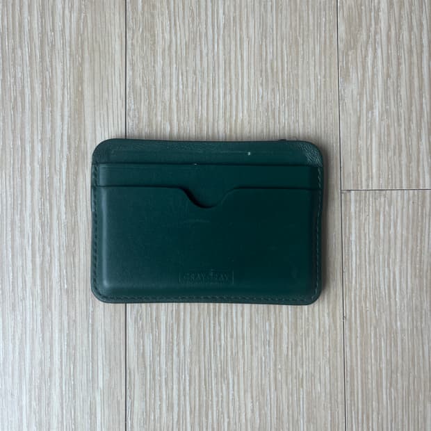그레이그레이 페블 카드지갑 그린