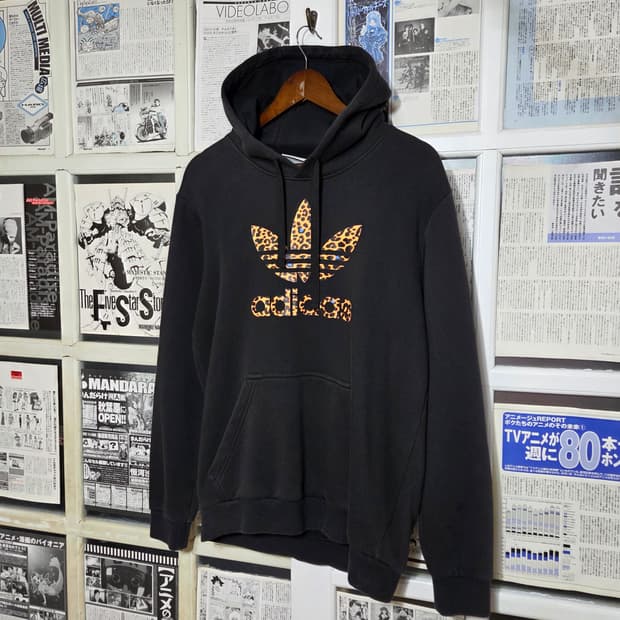 아디다스 호피 빅 트레포일 후드티