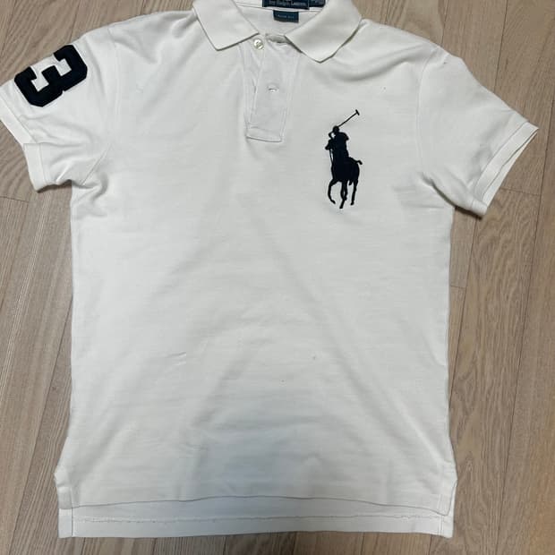 폴로 빅포니 치프키프 반팔 화이트 카라티
