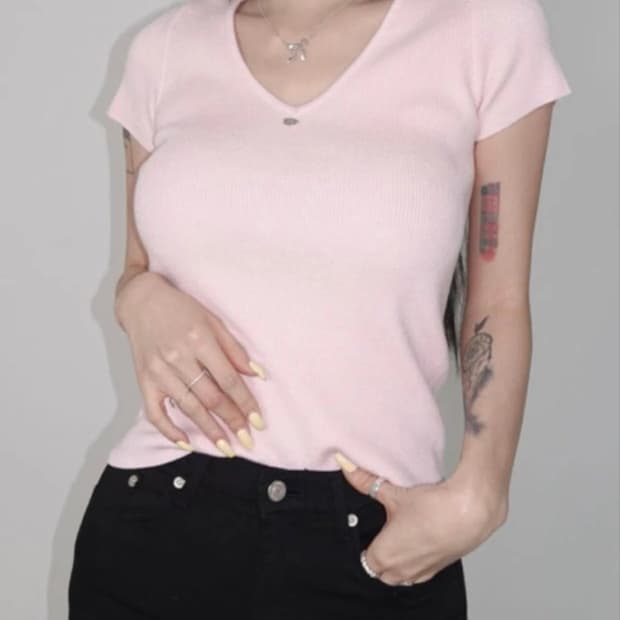 페일제이드 Jenny Knit T 핑크