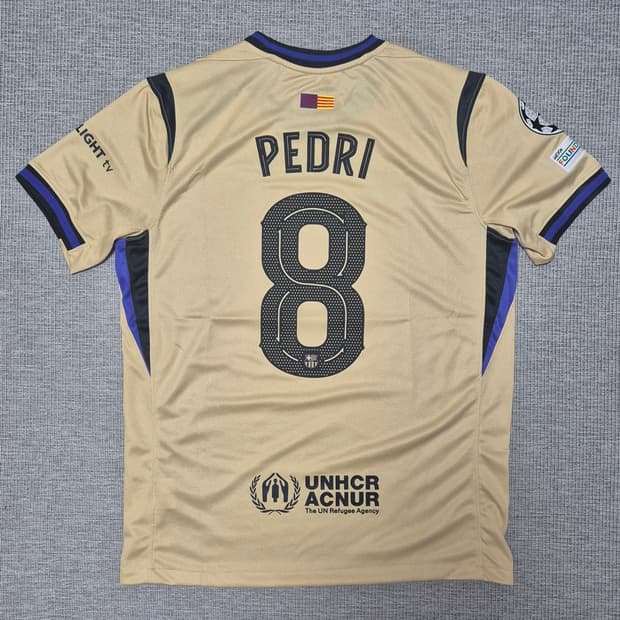 25-26 바르셀로나 어웨이 페드리 유니폼 M 레플리카(하자있음)