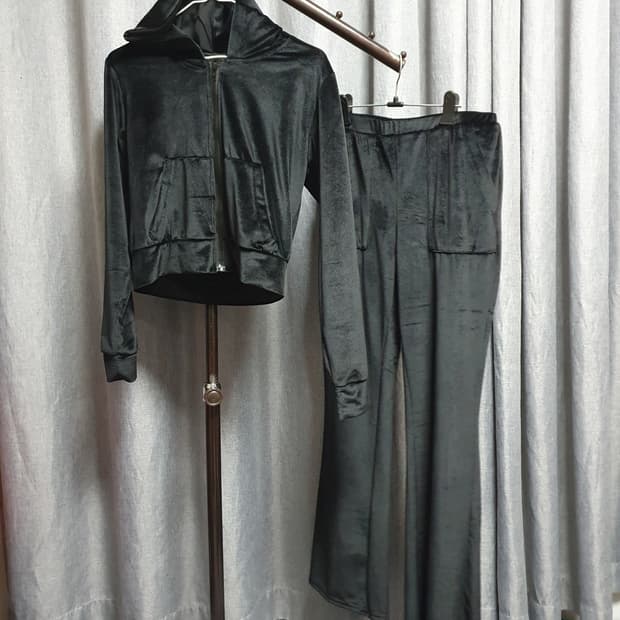 벨벳 밴딩 투피스 셋업