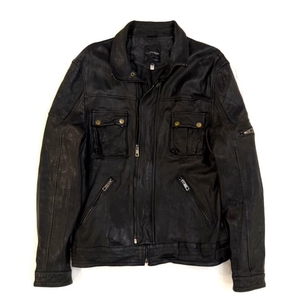 PULP FICTION 펄프픽션 멀티포켓 빈티지 가죽자켓