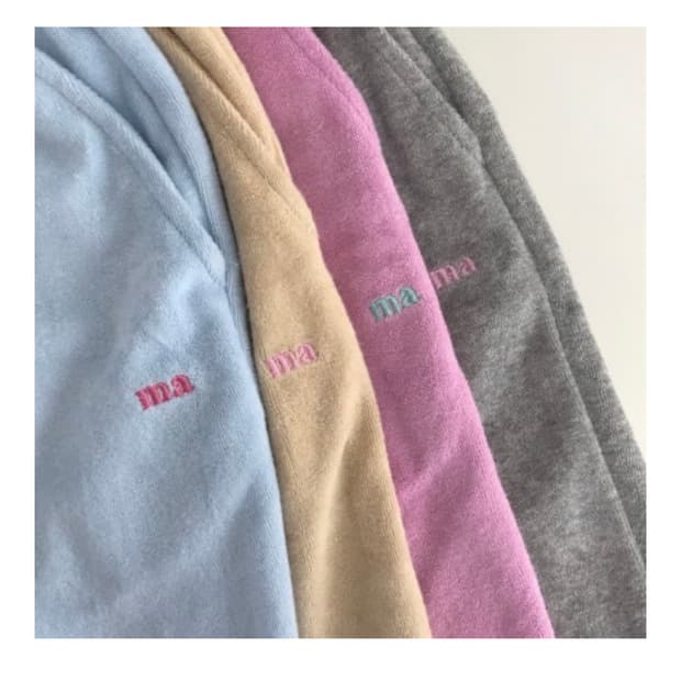 mabling 마블링 테리 하프 쇼츠 베이비블루