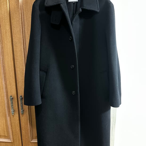 넌블랭크X패션플래닛 발마칸 코트_BLACK M